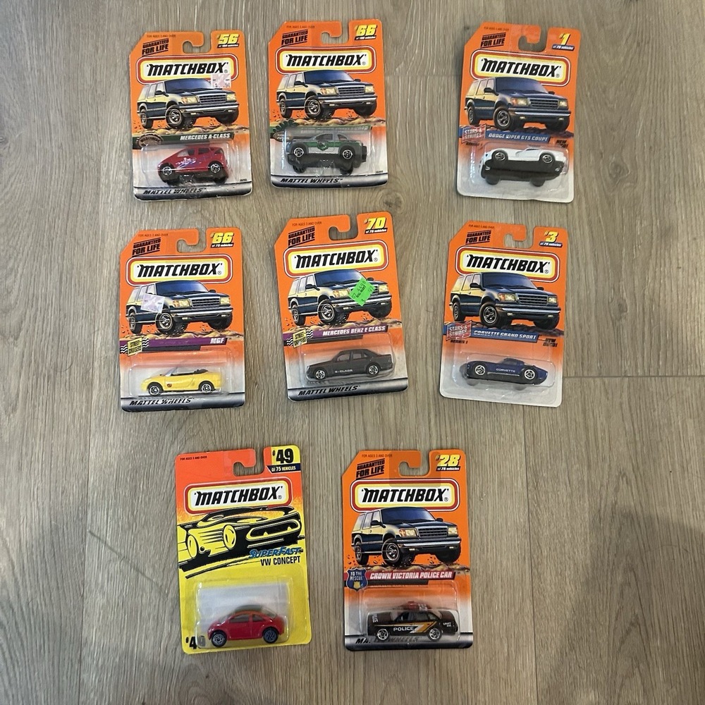 Matchbox Cars Lot Of 8 Diecast 1:64 NIB